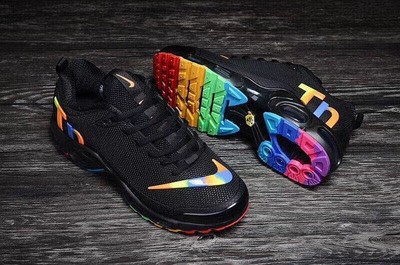 air max plus black and rainbow